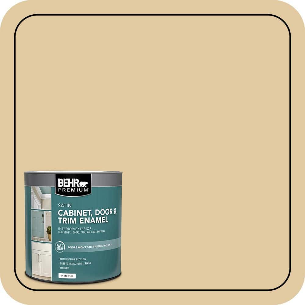 BEHR PREMIUM 1 qt. #PPU7-19 Crepe Satin Enamel Interior/Exterior Cabinet, Door & Trim Paint (1)