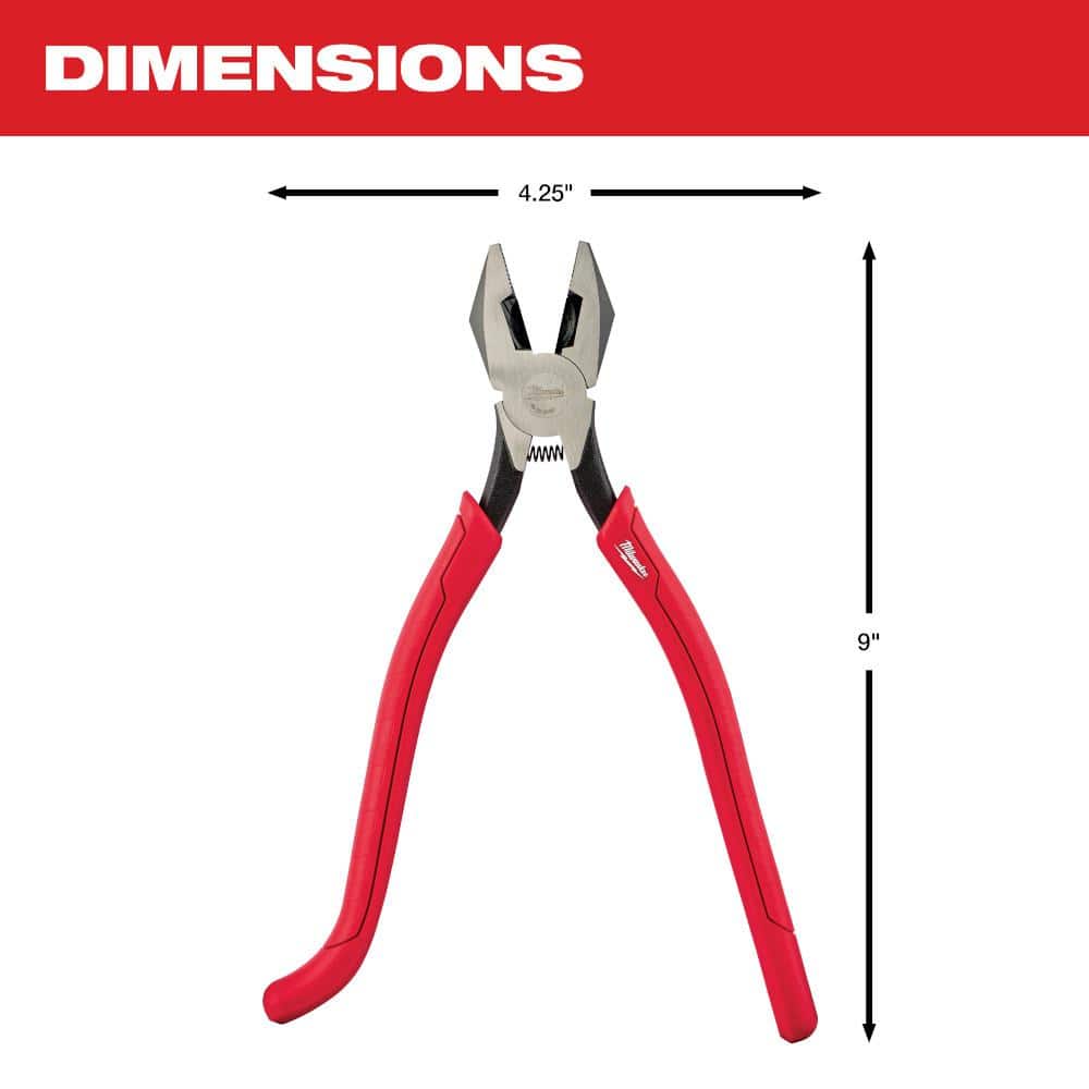 Milwaukee 9 in. Ironworker's Pliers with Comfort Grip (3)