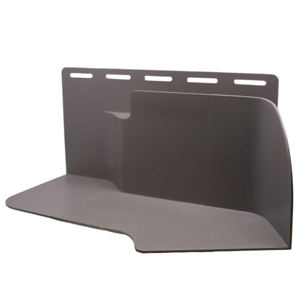 J'D OUT KICKOUT 3.75 in. x 8 in., Polypropylene Roof to Wall Kickout Flashing/Water Diverter, Grey Right