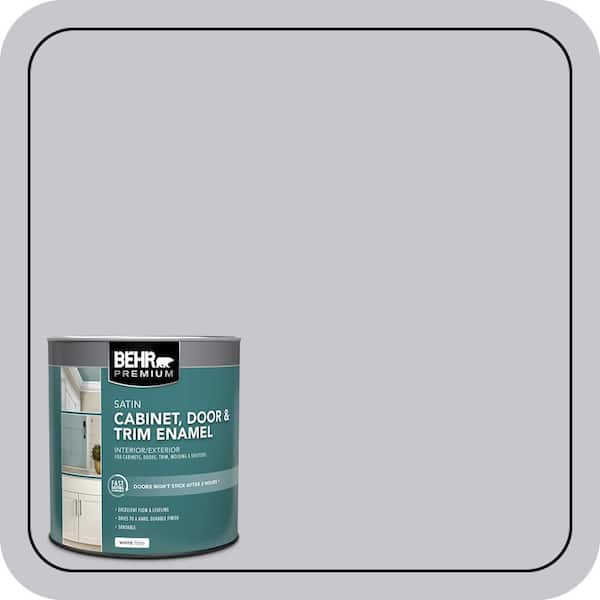 BEHR PREMIUM 1 qt. #N550-2 Centre Stage Satin Enamel Interior/Exterior Cabinet, Door & Trim Paint (2)