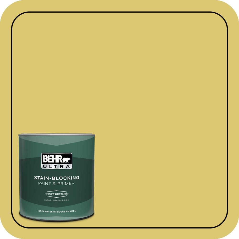 BEHR ULTRA 1 qt. #P330-5 Midori Extra Durable Semi-Gloss Enamel Interior Paint & Primer