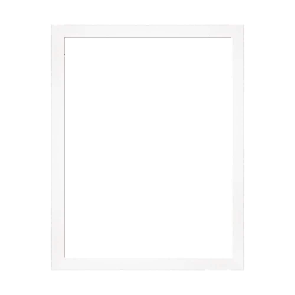 Amanti Art Mirror Makeover Cabinet White Narrow 29.25 in. W x 37.25 in. H Bathroom Mirror Frame Border Kit-Fits a 28x36 Mirror (1)
