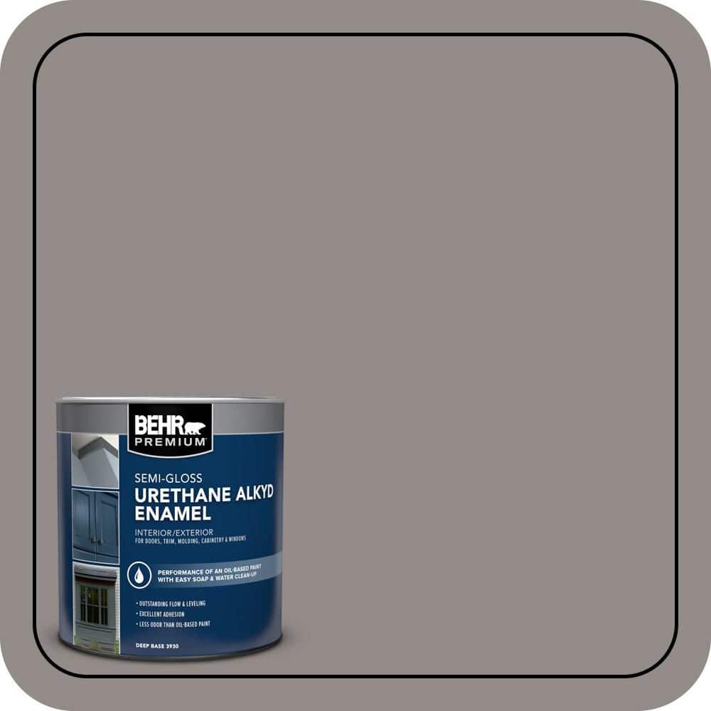 BEHR PREMIUM 1 qt. #790F-4 Creek Bend Semi-Gloss Enamel Urethane Alkyd Interior/Exterior Paint (1)