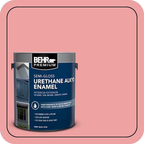 BEHR PREMIUM 1 gal. #P170-3 Infatuation Urethane Alkyd Semi-Gloss Enamel Interior/Exterior Paint (2)