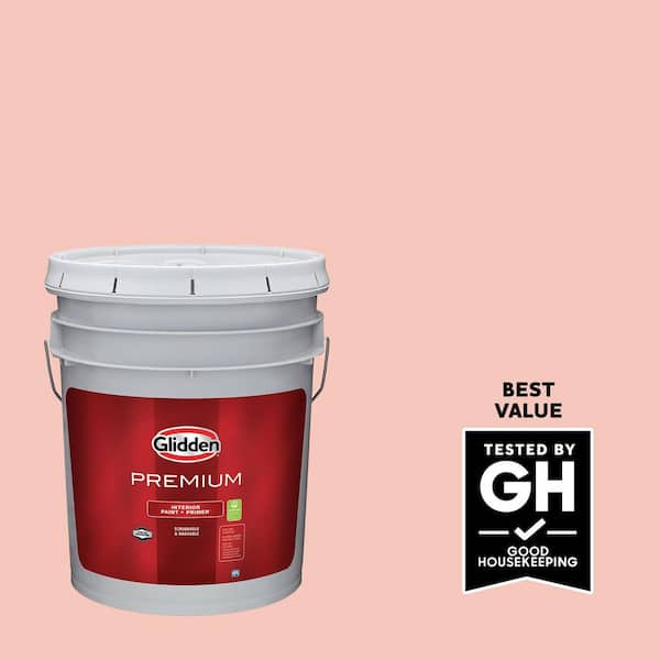 Glidden Premium 1 gal. PPG1193-4 Sweet Angel Semi-Gloss Interior Latex Paint (2)