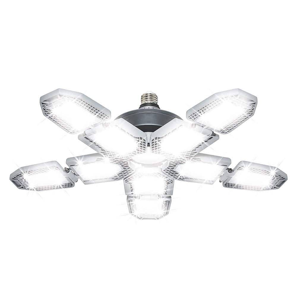 BEYOND BRIGHT 60-Watt Ultra Bright LED Light Bulb 6500K with 10 Adjustable Light Panels (2)