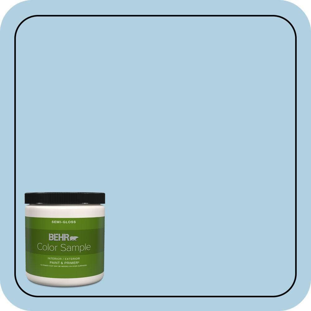 BEHR PREMIUM PLUS 8 oz. #560C-3 Holiday Road Semi-Gloss Interior/Exterior Paint & Primer Color Sample