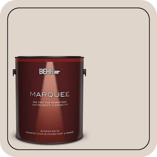 BEHR MARQUEE 1 gal. #N230-1 Castle Beige Matte Interior Paint & Primer (2)