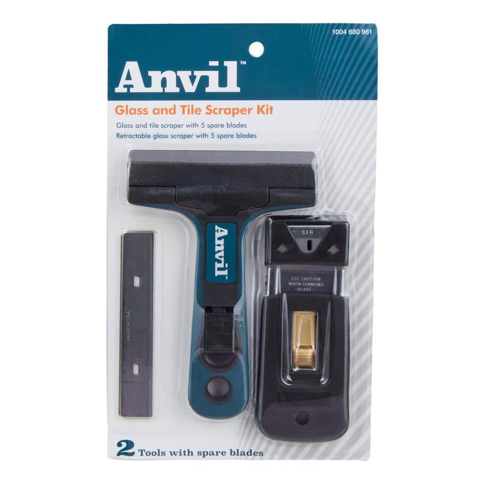 Anvil Glass and Tile Scraper Combo Kit (2)