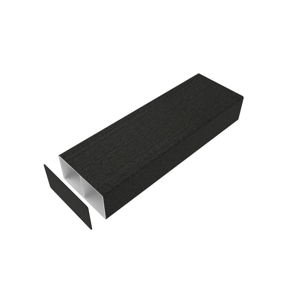 NewTechWood Alusions 2 in. x 4 in. Wood Grain Indian Ebony Composite Aluminum Coextruded End Caps (Bag of 10) (2)