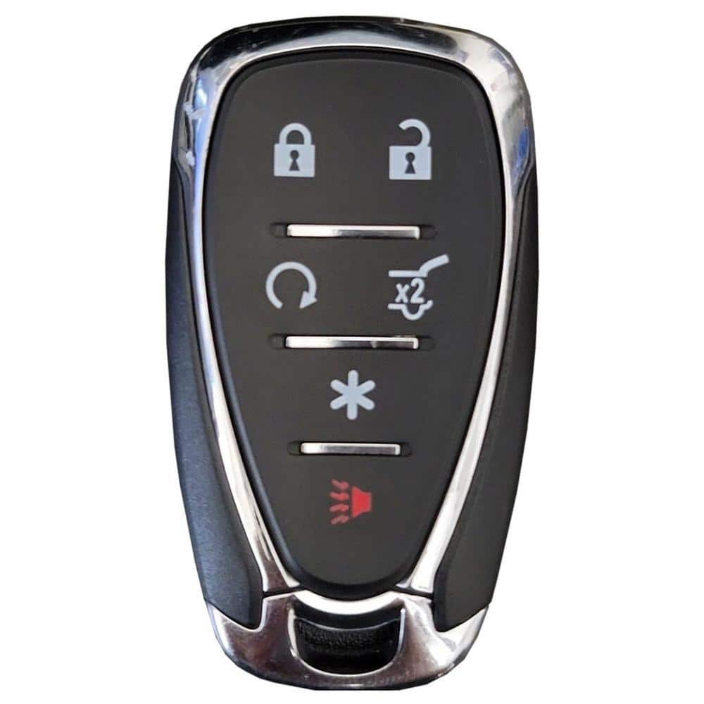 Car Keys Express GM Simple Key-6 Button Smart Key with Lock, Unlock, Trunk, Panic, Remote Start, and Function buttons and Programmer