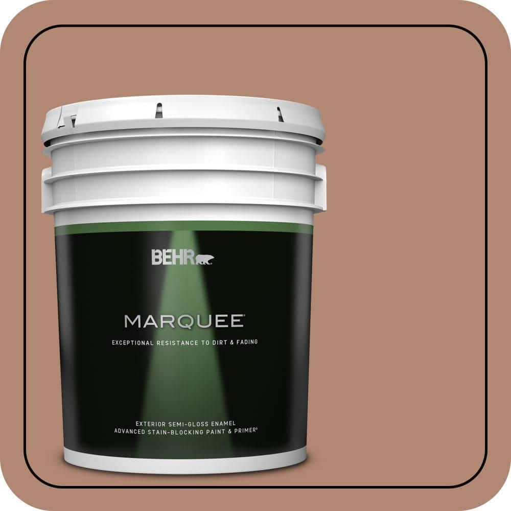 BEHR MARQUEE 5 gal. #S200-5 Minestrone Semi-Gloss Enamel Exterior Paint & Primer