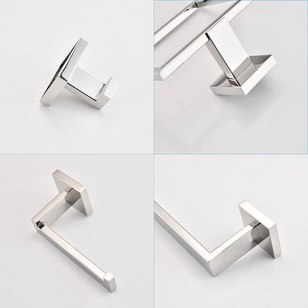 Miscool 5-Piece Bath Hardware Set Included Toilet Paper (3)