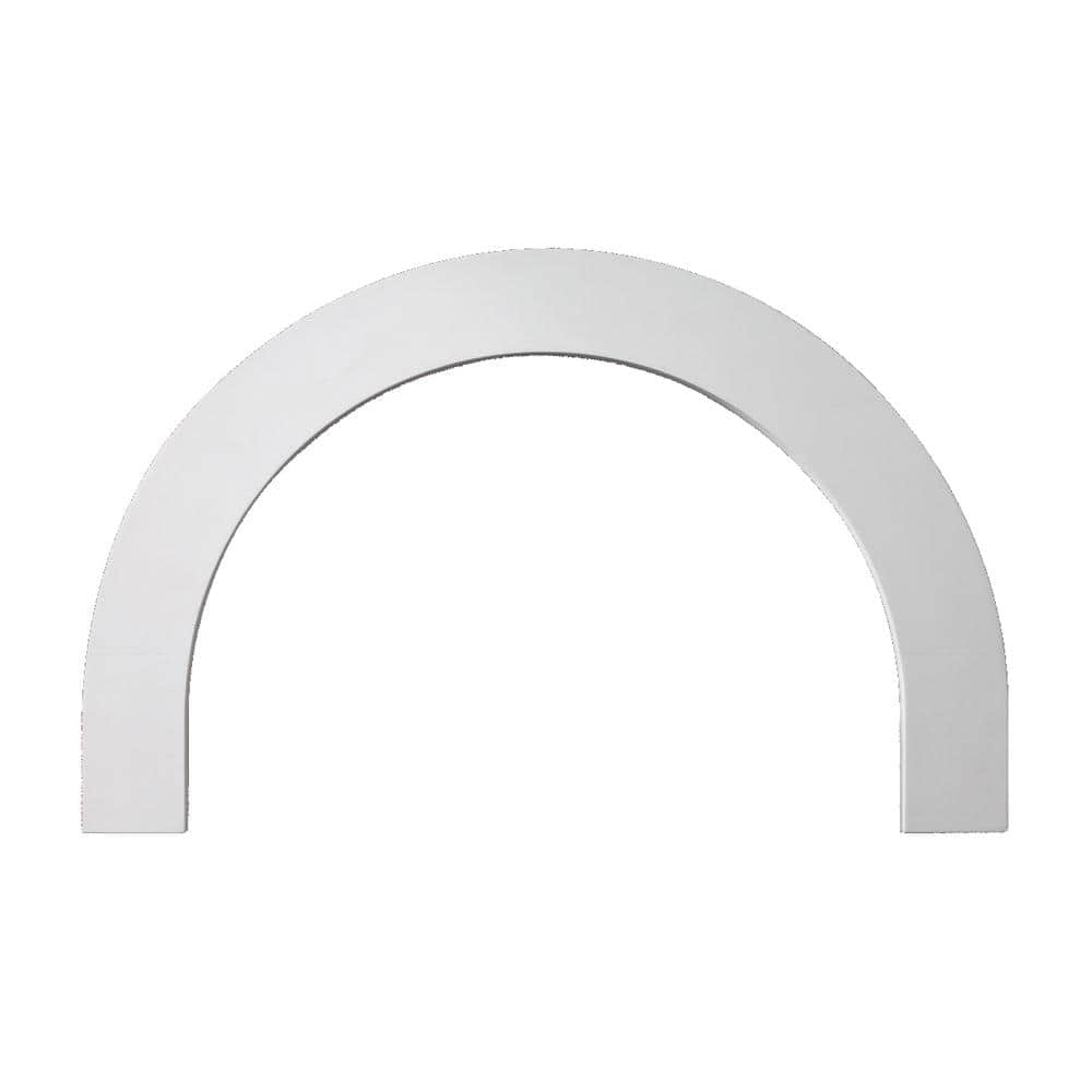 Fypon 36 in. Inside Width x 22 in. Inside Height x 1 in. Polyurethane Half Round Arch Flat Trim (1)