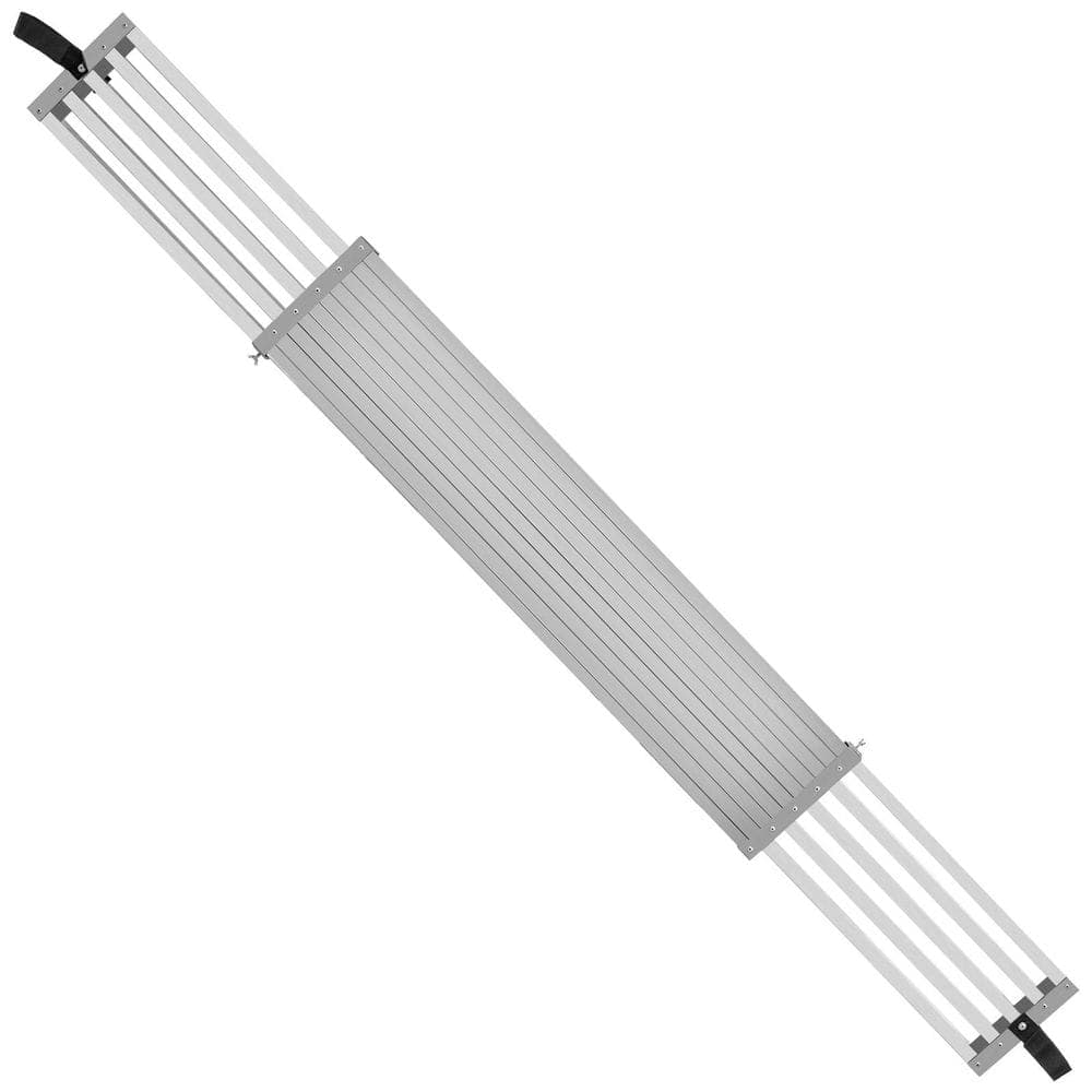 SKYSHALO Telescoping Aluminum Work Plank, 12.5in. Width Aluminum Scaffold Plank,Extension Staging Plank, 9-15Ft. 500lbs. Capacity