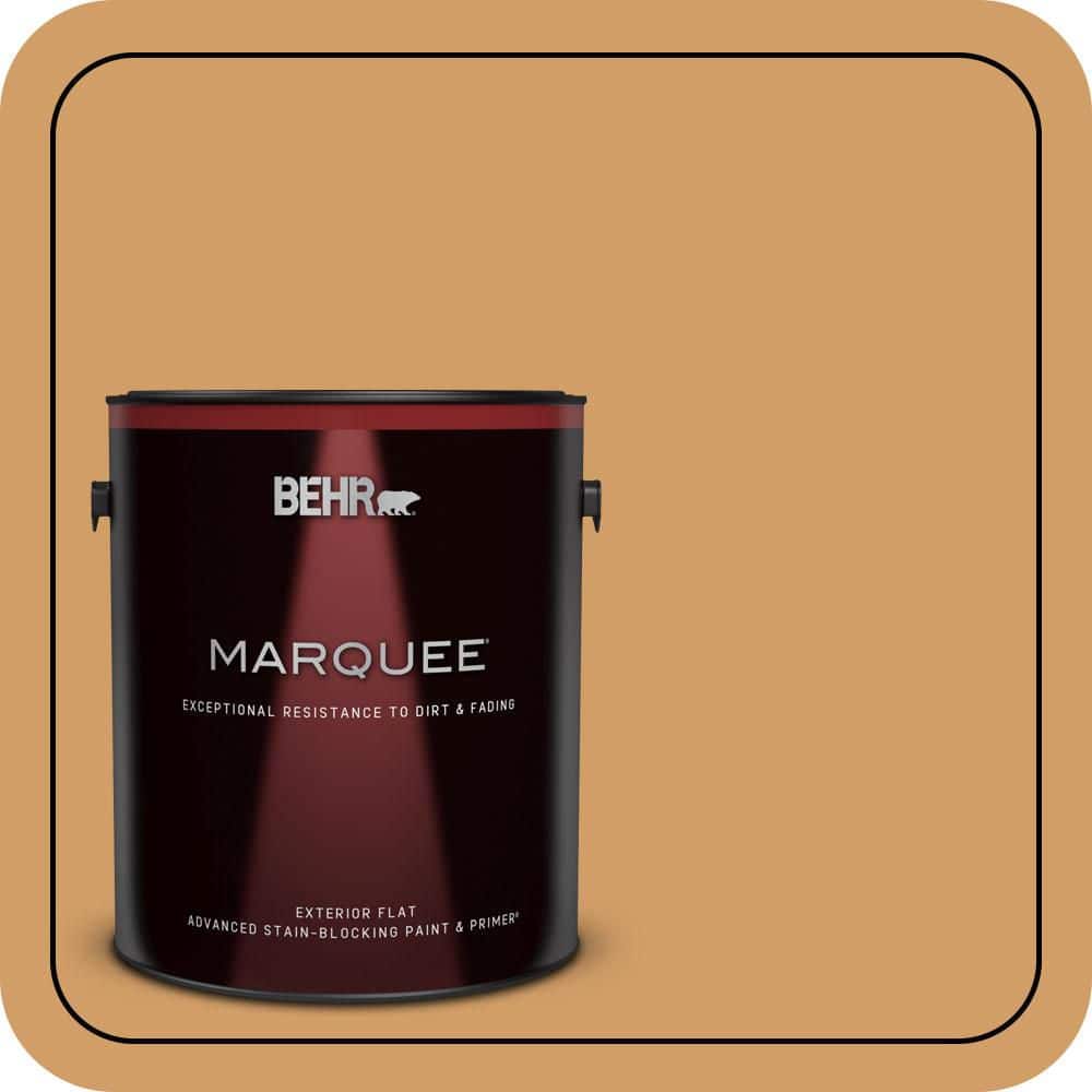 BEHR MARQUEE 1 gal. #MQ4-08 Golden Aura Flat Exterior Paint & Primer