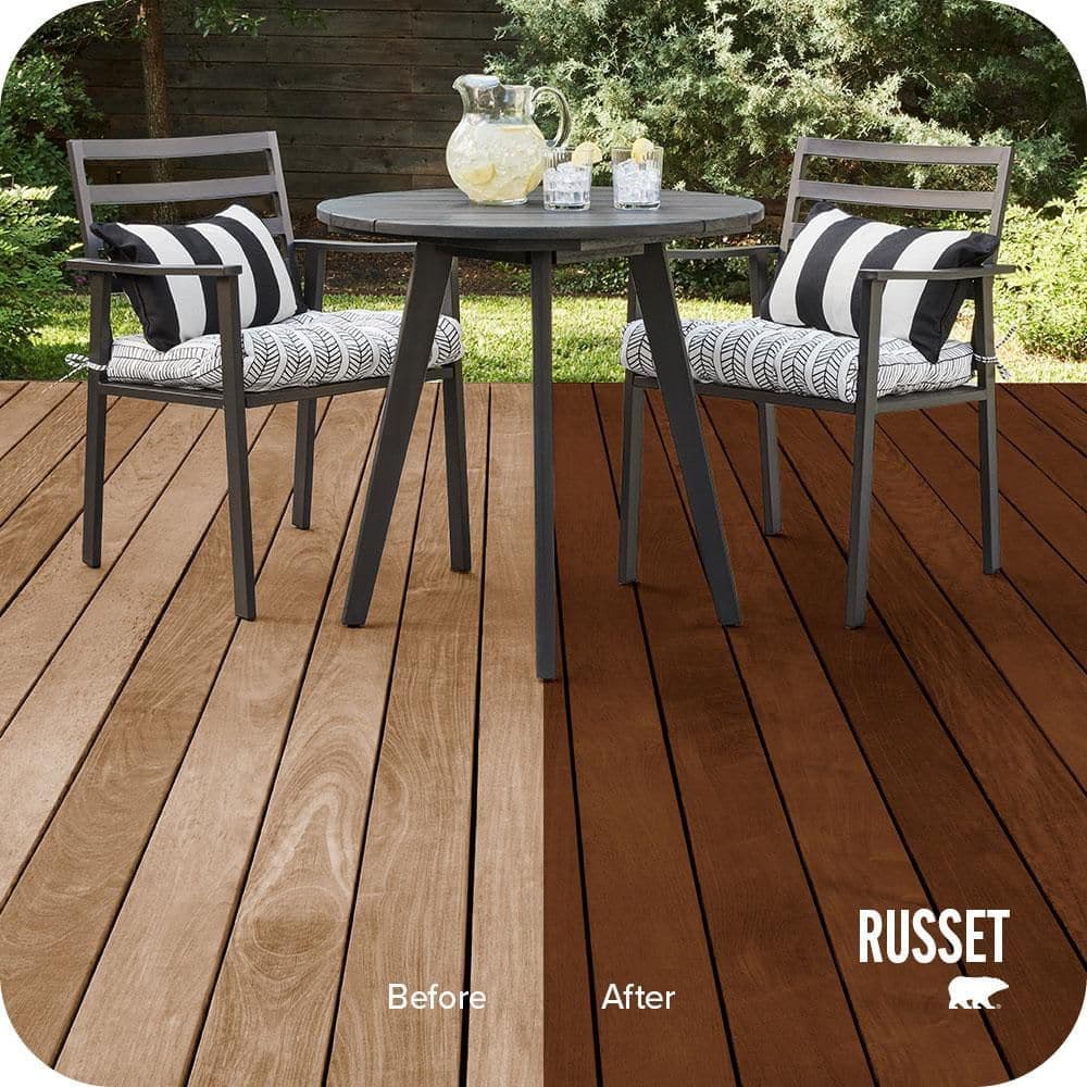 BEHR PREMIUM 8 oz. #ST-117 Russet Semi-Transparent Waterproofing Exterior Wood Stain and Sealer Sample (3)