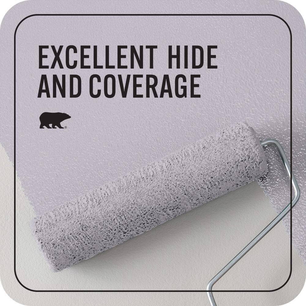 BEHR PREMIUM PLUS 1 qt. #660E-3 Foxgloves Flat EcoMix Plant-Based Interior Paint & Primer (2)