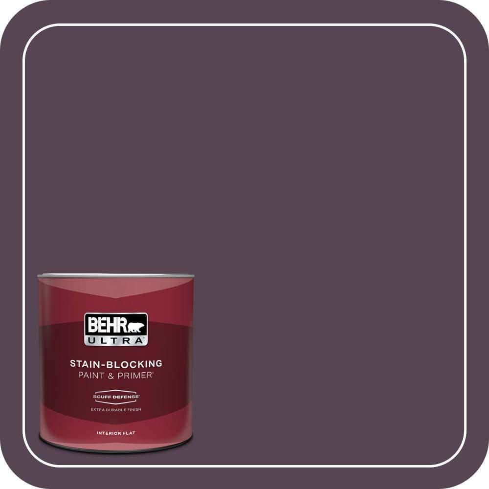 BEHR ULTRA 1 qt. #680F-7 Baritone Extra Durable Flat Interior Paint & Primer