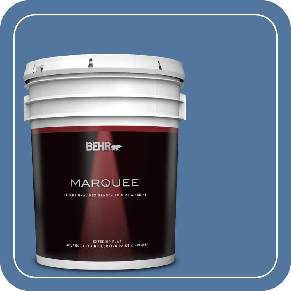 BEHR MARQUEE 5 gal. #580D-6 Liberty Flat Exterior Paint & Primer