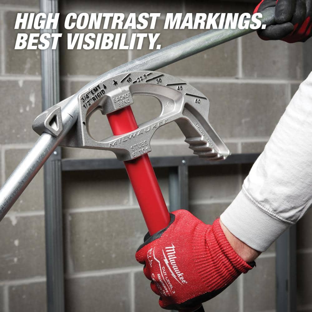Milwaukee 3/4 in. Aluminum Conduit Bender and Handle (4)