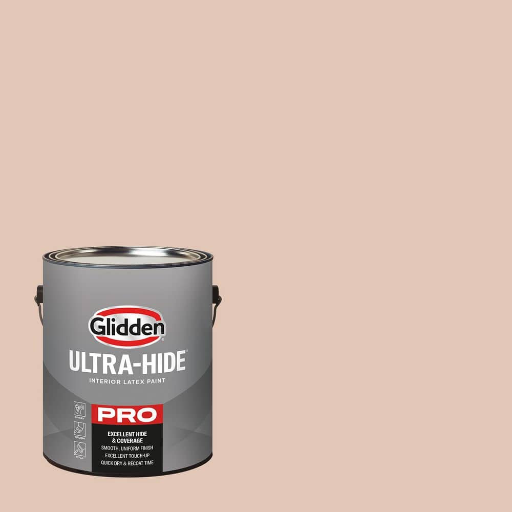 Glidden Ultra-Hide 1 gal. PPG1071-3 Champagne Wishes Semi-Gloss Interior Paint