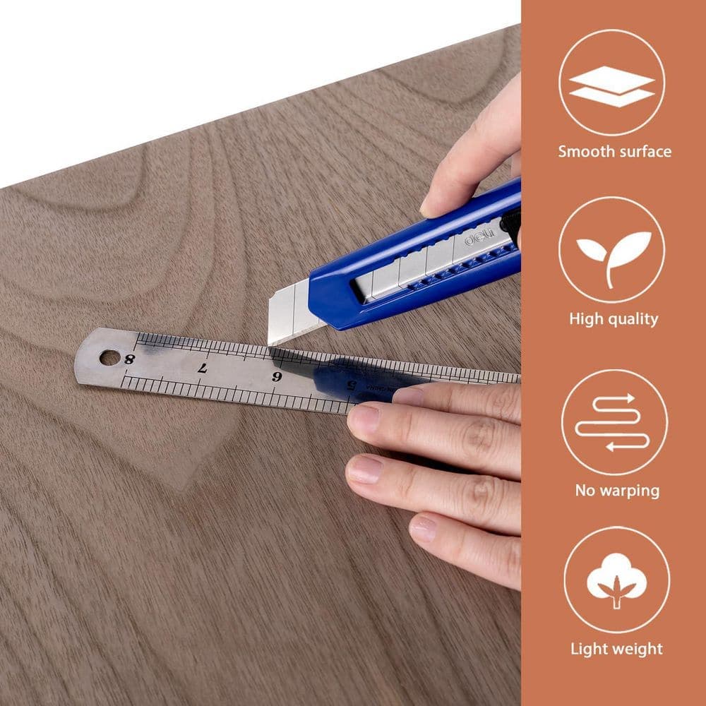 Afoxsos 1/8 in. x 12 in. x 12 in. Walnut Plywood Project Panel 10-Pack for Laser Cutting, Engraving, and Crafts (3)