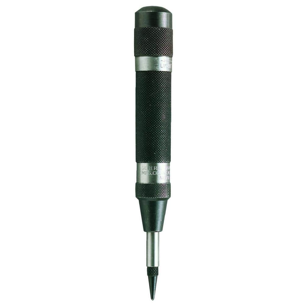 General Tools Adjustable Heavy-Duty Automatic Center Punch with Replaceable Steel Point