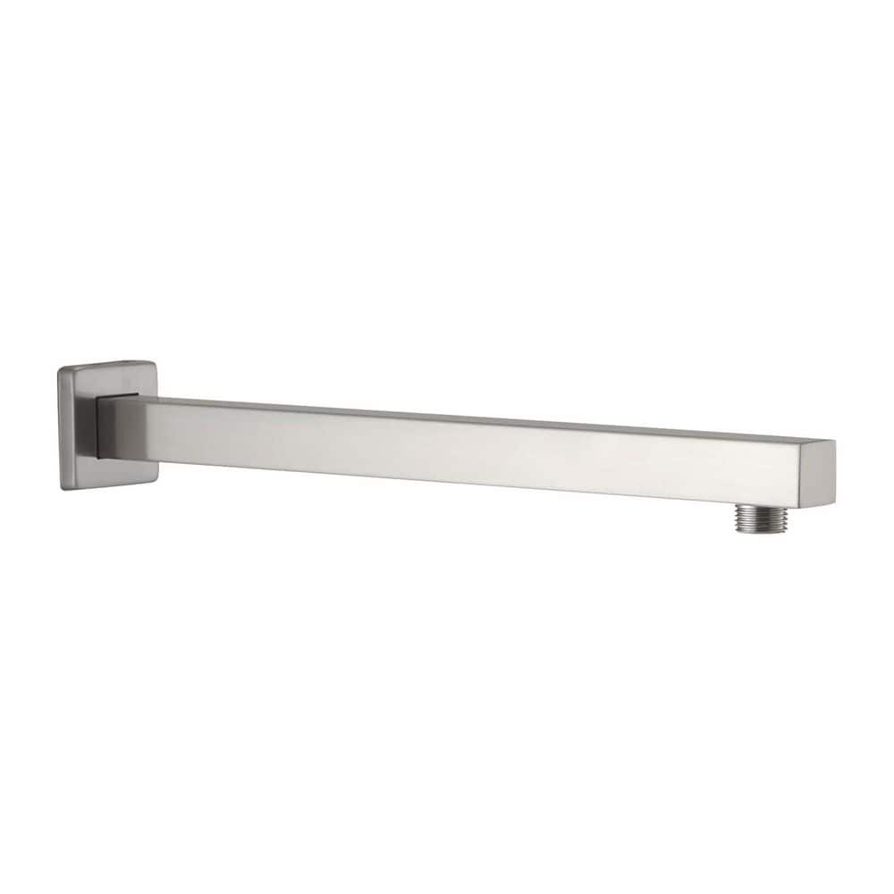 Unbranded Shower Arm with Flange, 1/2 NPT Tapered Threads, Rain Shower Head Arm, Wall Mount Shower Extension Arm