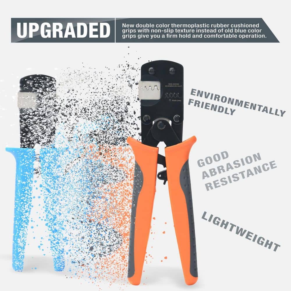 Unbranded Micro Connector Pin Crimping Tool 0.03-0.52mm² 32-20AWG Ratcheting Crimper Parallel Jaw for D-Sub Open Barrel (2)
