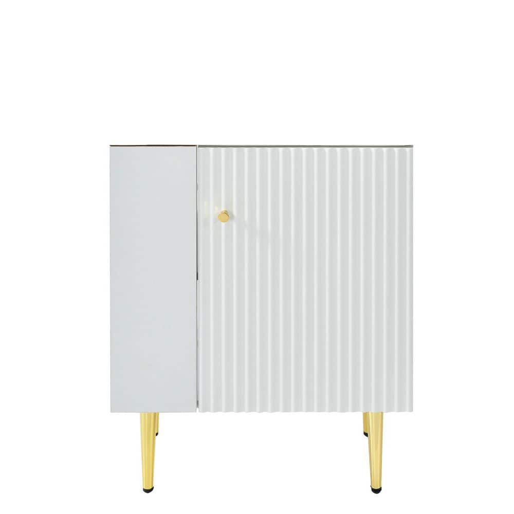 Coporesell 20. 7in. Bath Vanity Cabinet without Top in White Unassembled (1)