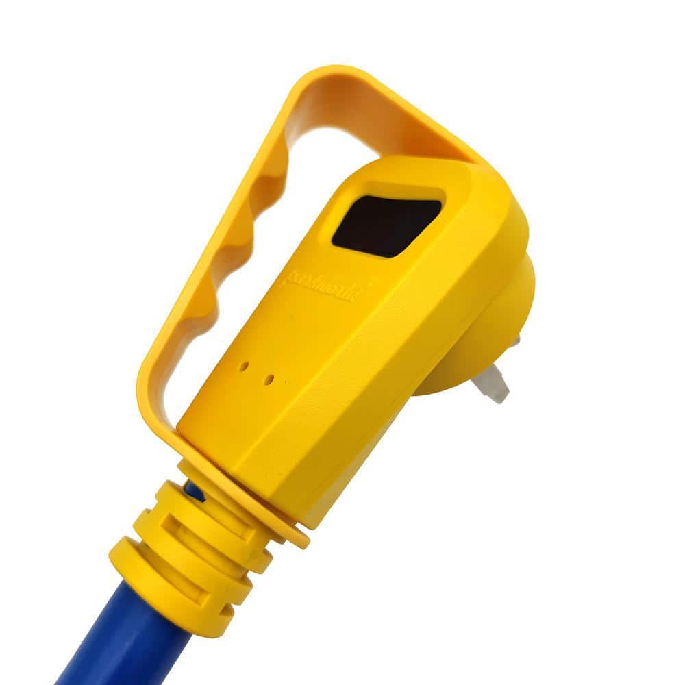 parkworld 15 ft. 8/3 50 Amp 250-Volt Outdoor NEMA 6-50 Welder Extension Cord with Handle and Lighted End, Blue, UL Listed (2)