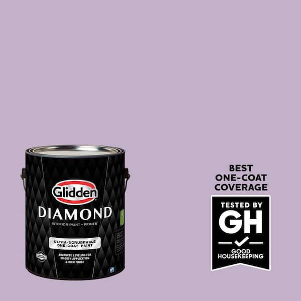 Glidden Diamond 1 gal. Purple Essence PPG1176-4 Flat Interior Paint with Primer (2)