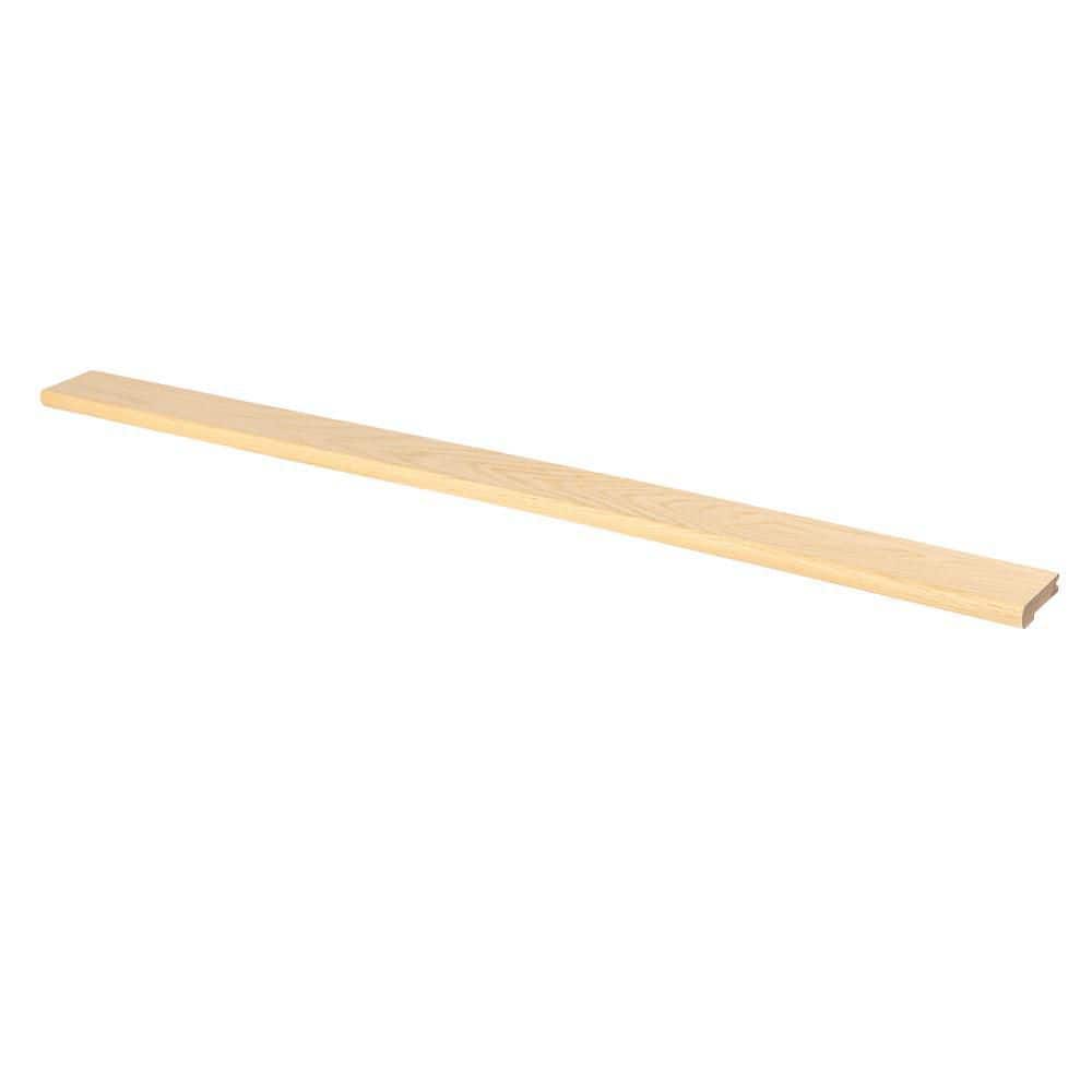 Stairtek 0.75 in. x 3.5 in. x 48 in. Prefinished Shenandoah White Oak Wood Stair Landing Tread (1)