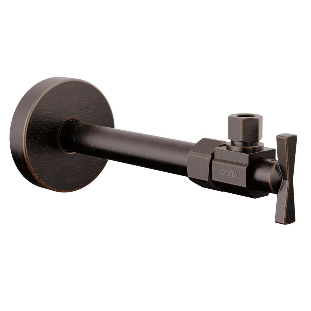 Delta 1/2 in. x 7.56 in. L Venetian Bronze Brass Angled Supply Stop Valve (1)
