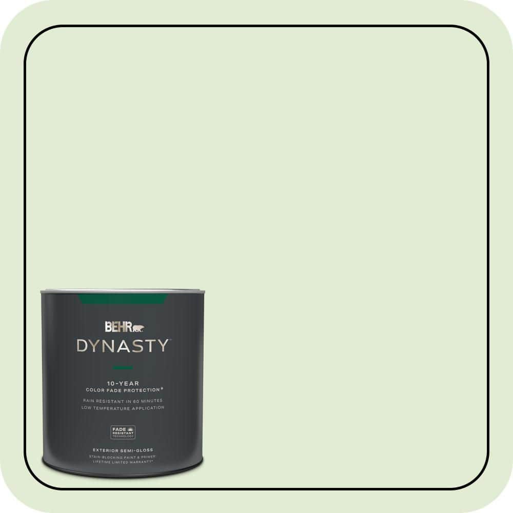 BEHR DYNASTY 1 qt. #P380-2 Misted Fern Semi-Gloss Exterior Stain-Blocking Paint & Primer