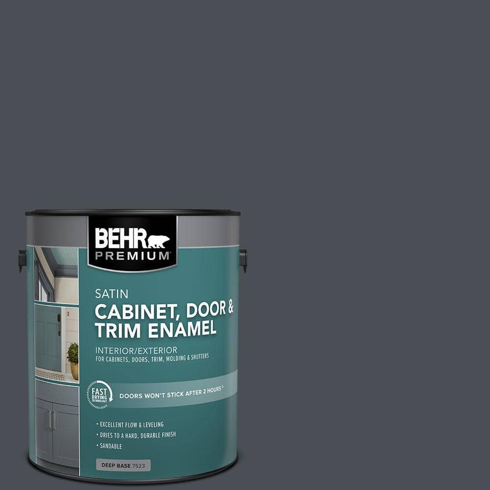 BEHR PREMIUM 1 gal. #PPU15-20 Poppy Seed Satin Enamel Interior/Exterior Cabinet, Door & Trim Paint (1)