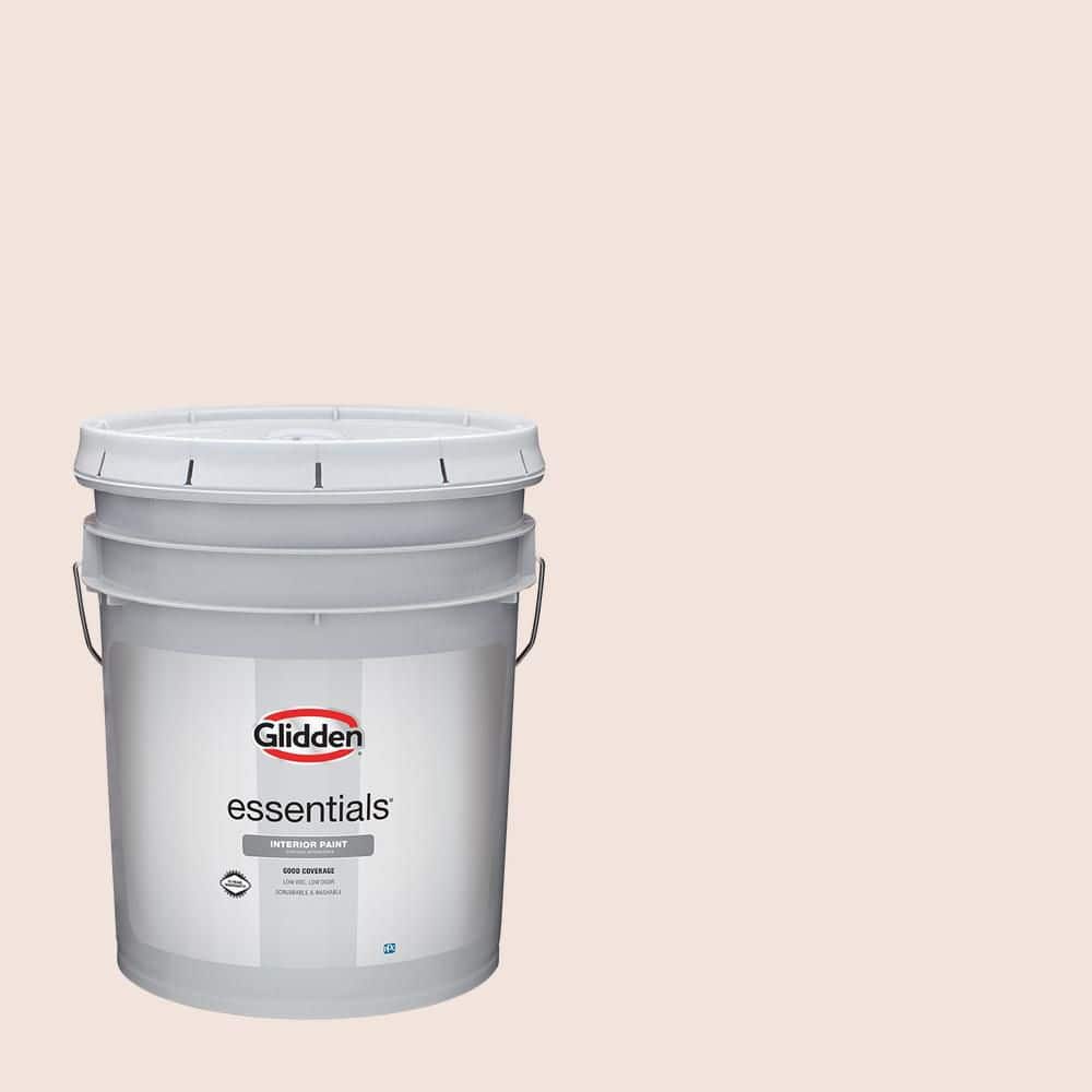Glidden Essentials 5 gal. #PPG1054-1 Winter Wedding Semi-Gloss Interior Paint