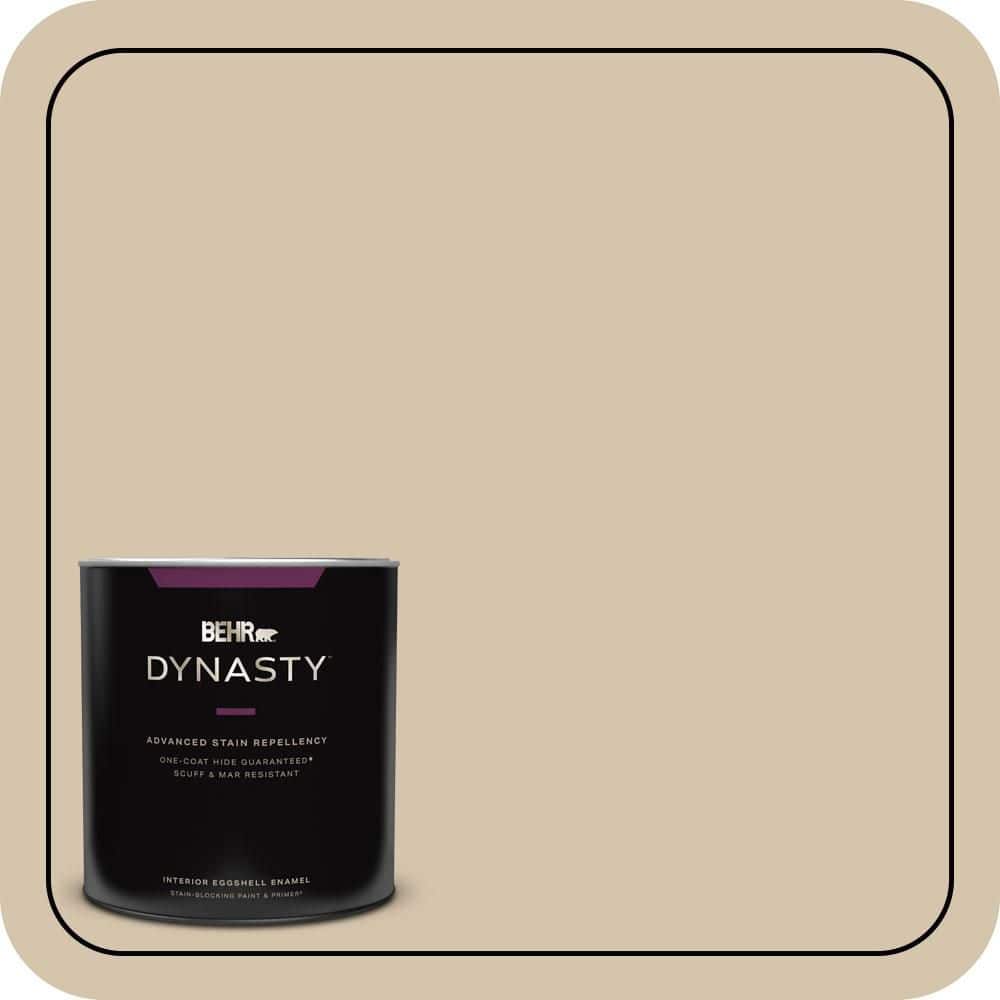 BEHR DYNASTY 1 qt. #YL-W11 Khaki Shade Eggshell Enamel Interior Stain-Blocking Paint and Primer
