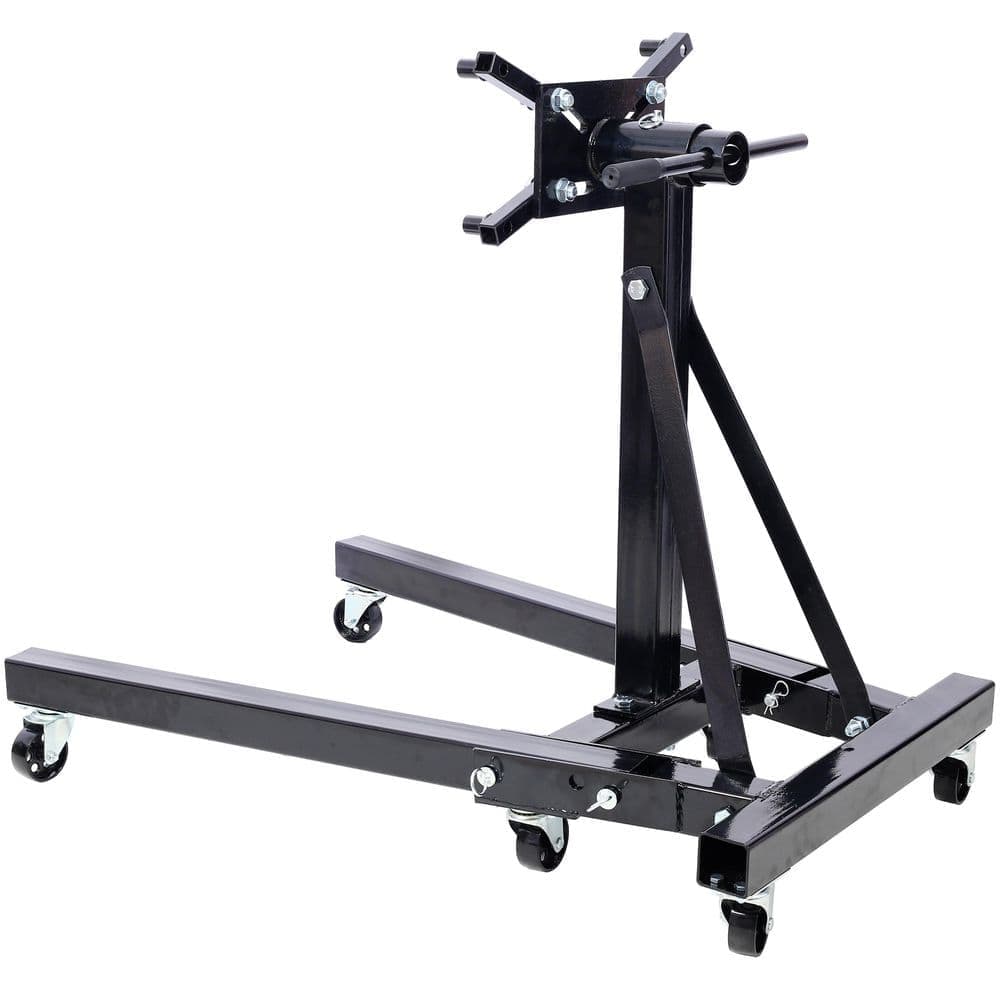 Tatayosi 2000 lbs. Capacity Folding Engine Stand Hand Truck with 360° Rotating Head, Black (3)