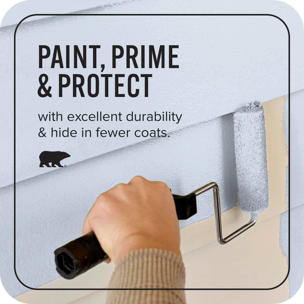 BEHR ULTRA 1 qt. #600C-2 Silent Ripple Satin Enamel Exterior Paint & Primer (3)