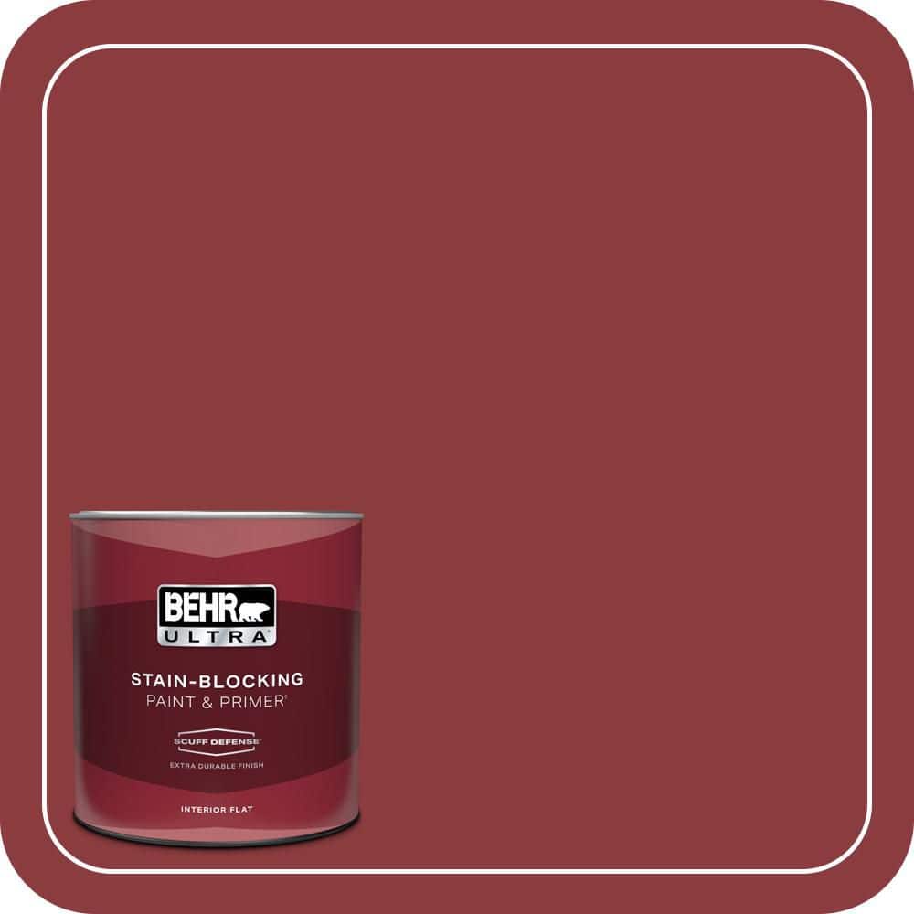 BEHR ULTRA 1 qt. #PMD-22 Ripe Currant Extra Durable Flat Interior Paint & Primer