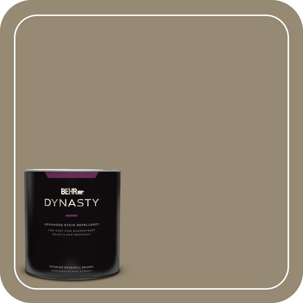 BEHR DYNASTY 1 qt. #PPU8-03 Dry Pasture Eggshell Enamel Interior Stain-Blocking Paint and Primer