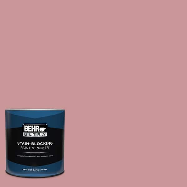 BEHR ULTRA 1 qt. #S140-4A Dusty Rose Satin Enamel Exterior Paint and Primer (2)