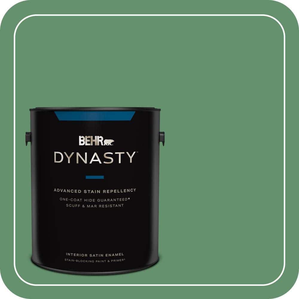 BEHR DYNASTY 1 gal. #460D-6 Manchester Satin Enamel Interior Stain-Blocking Paint & Primer