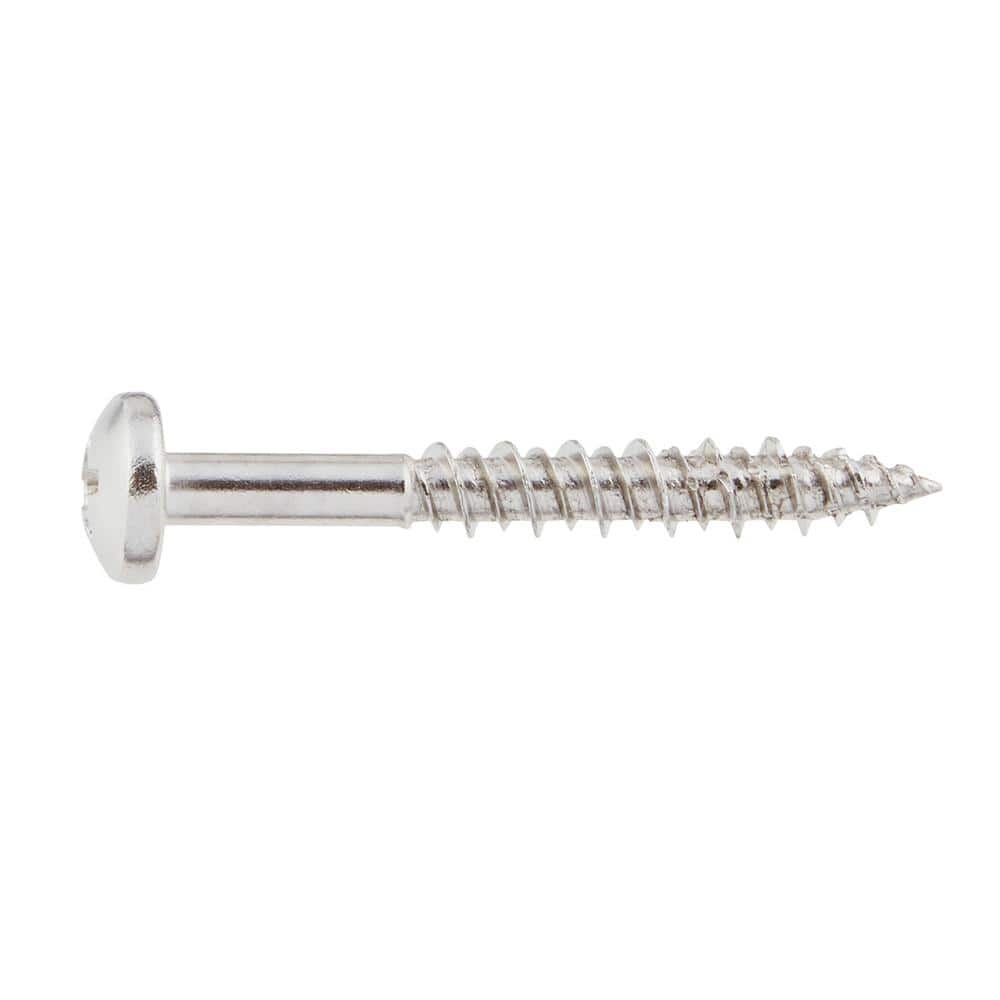 DECKMATE Marine Grade Stainless Steel #10 X 1-1/2 in. Pan Head Phillips Screw (20 Pieces) (4)
