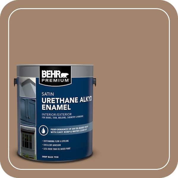 BEHR PREMIUM 1 gal. #AE-17 Rustic Hills Urethane Alkyd Satin Enamel Interior/Exterior Paint (2)