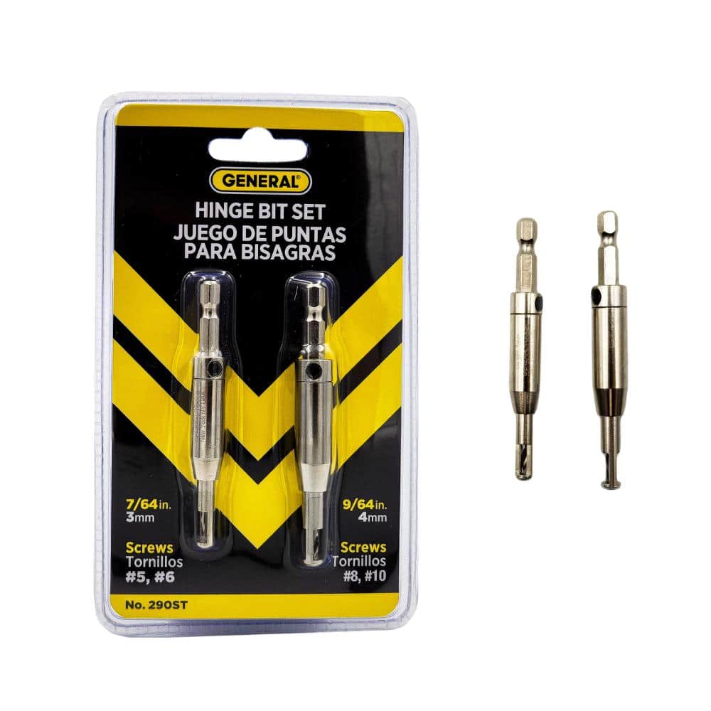 General Tools Steel Hinge Bit Set (2-Piece) (1)
