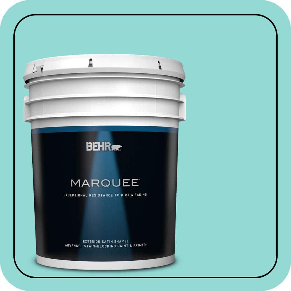 BEHR MARQUEE 5 gal. #490A-3 Sweet Rhapsody Satin Enamel Exterior Paint & Primer