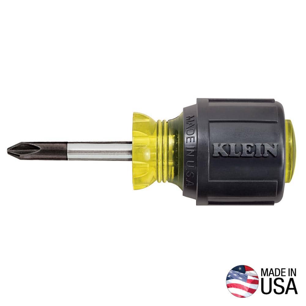 Klein Tools #2 Profilated Phillips Head Screwdriver with 1-1/2 in. Round Shank- Cushion Grip Handle (1)